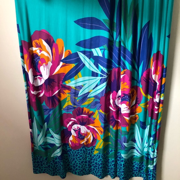 Tropical Braided-Waist Sleeveless Maxi Dress - Picture 7 of 15